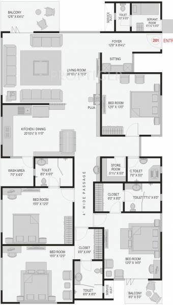 Ornate Elegance (4BHK+4T (3,636 sq ft) 3636 sq ft) Ornate Elegance (4BHK+4T (3,636 sq ft) 3636 sq ft)