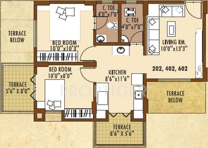 Anjani Anjanii Gaatha (2BHK+2T (740 sq ft) 740 sq ft)