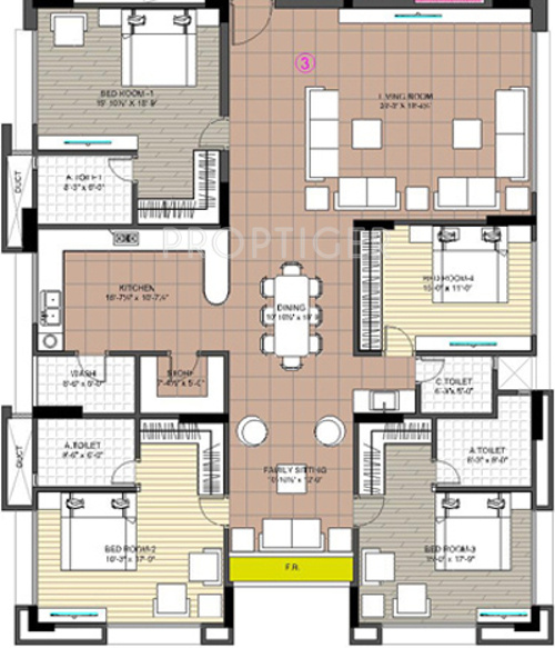 DMD Spring Valley (4BHK+4T (3,700 sq ft) 3700 sq ft)