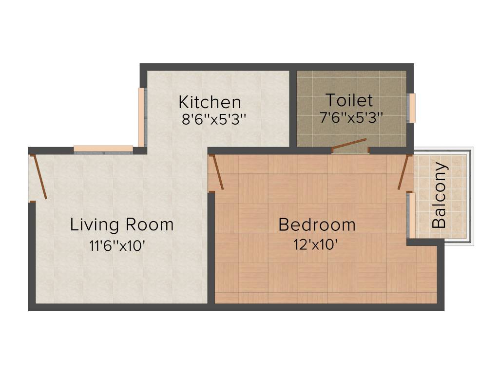 Ashray Apartment (1BHK+1T (530 sq ft) 530 sq ft) Ashray Apartment (1BHK+1T (530 sq ft) 530 sq ft)