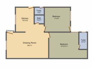 Khodal Dharmanandan Residency (2BHK+2T (846 sq ft) 846 sq ft) Khodal Dharmanandan Residency (2BHK+2T (846 sq ft) 846 sq ft)