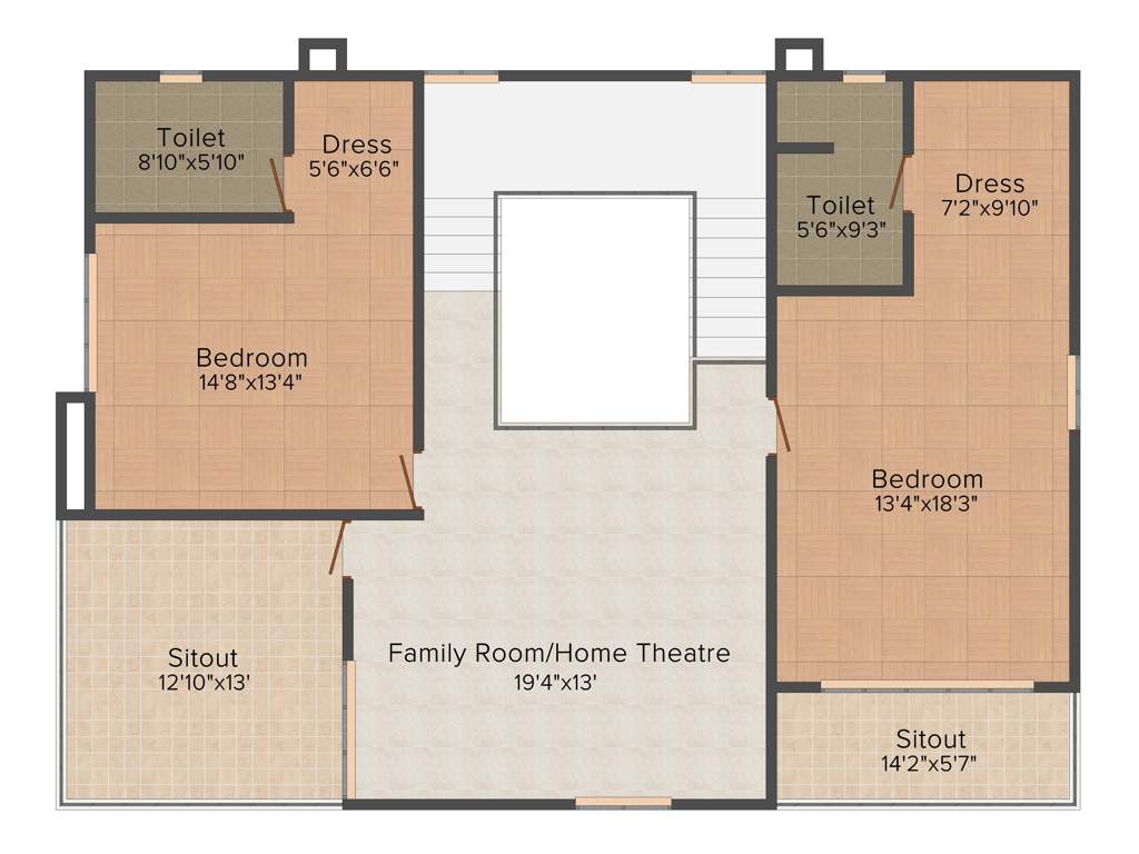 Ashoka A La Maison Annexe (3BHK+3T (3,250 sq ft) Pooja Room 3250 sq ft)