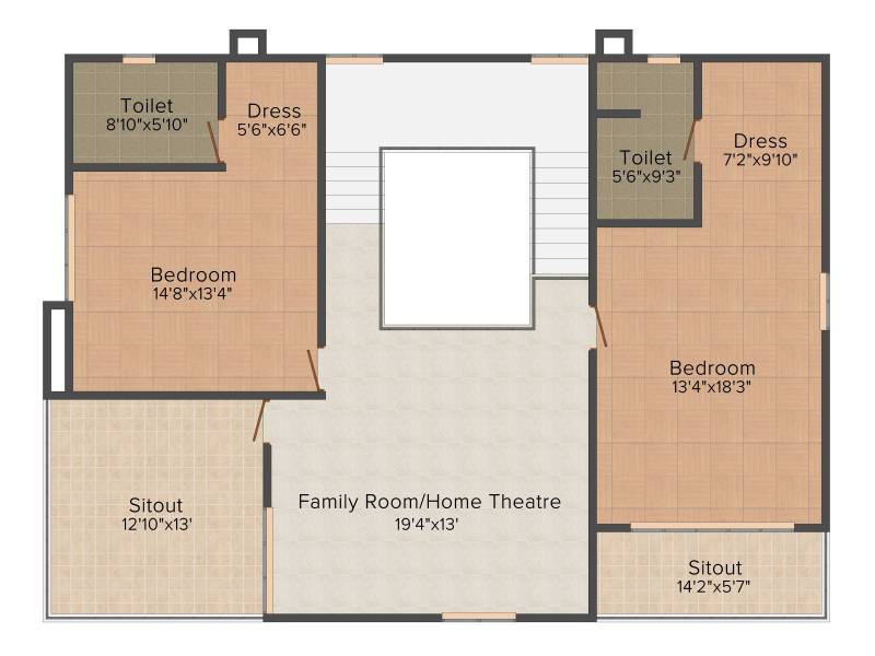 Ashoka A La Maison Annexe (3BHK+3T (3,250 sq ft)   Pooja Room 3250 sq ft)