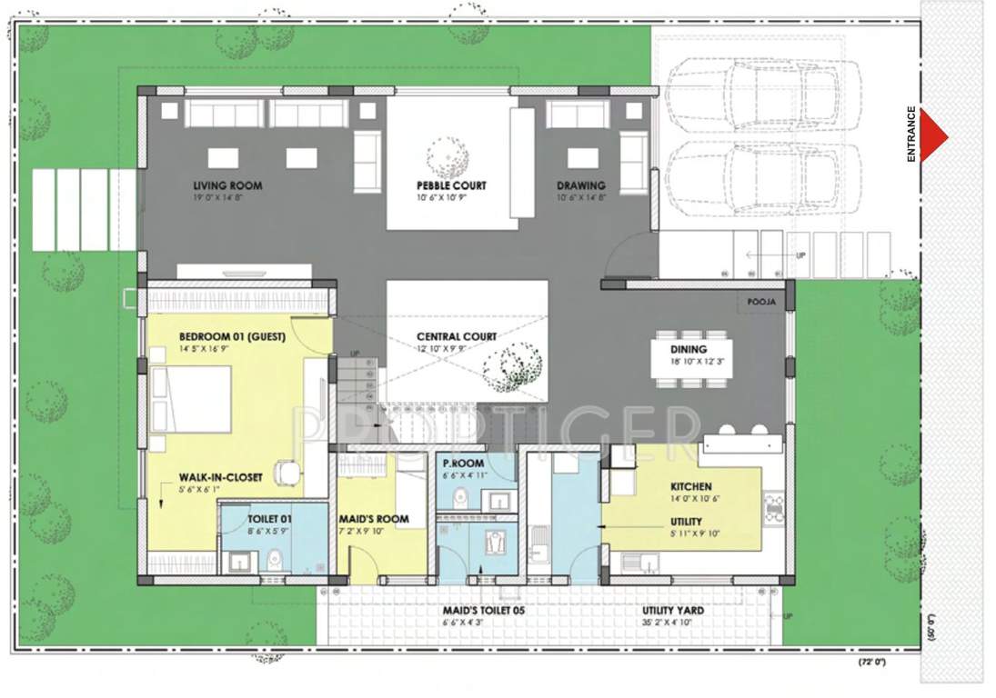 Ashoka A La Maison Annexe (4BHK+4T (4,150 sq ft) Servant Room 4150 sq ft)