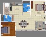 Confident Jade (2BHK+2T (837 sq ft) 837 sq ft)