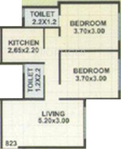 Nimbeshwar Mahadev Group Garden (2BHK+2T (900 sq ft) 900 sq ft)