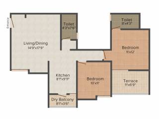 Prapti Scrum Utkrash (2BHK+3T (1,050 sq ft) 1050 sq ft)