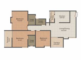 Prapti Scrum Utkrash (3BHK+3T (1,410 sq ft) 1410 sq ft) Prapti Scrum Utkrash (3BHK+3T (1,410 sq ft) 1410 sq ft)