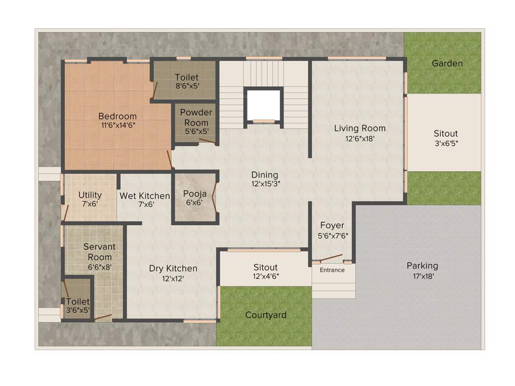 Celebrity Natures Habitat (4BHK+4T (3,369 sq ft) + Pooja Room 3369 sq ft)
