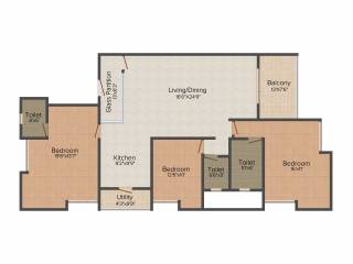 Bhansali Renaissance (3BHK+3T (1,981 sq ft) 1981 sq ft) Bhansali Renaissance (3BHK+3T (1,981 sq ft) 1981 sq ft)