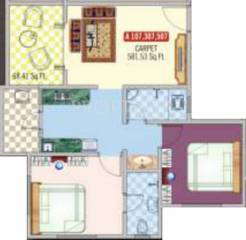 Prapti Vrundawan Homes (2BHK+2T (928 sq ft) 928 sq ft)