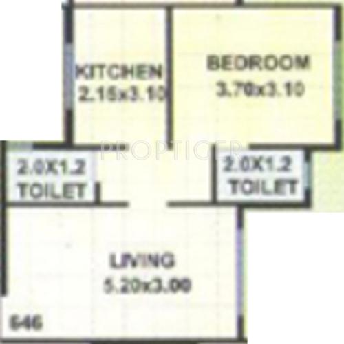 Nimbeshwar Mahadev Group Sanskruti (1BHK+2T (675 sq ft) 675 sq ft)