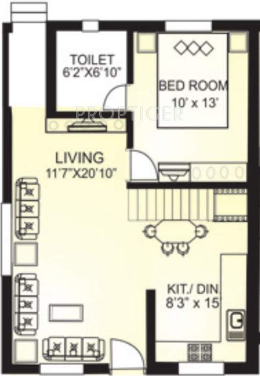 Makhija Infrastructure Royal Pearls Villa (4BHK+4T (1,992 sq ft) 1992 sq ft)