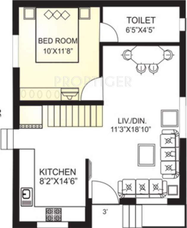 Makhija Infrastructure Royal Pearls Villa (4BHK+4T (1,990 sq ft) 1990 sq ft)