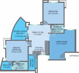 Haathee Group Ivory Gardens (2BHK+2T (1,489 sq ft) 1489 sq ft)