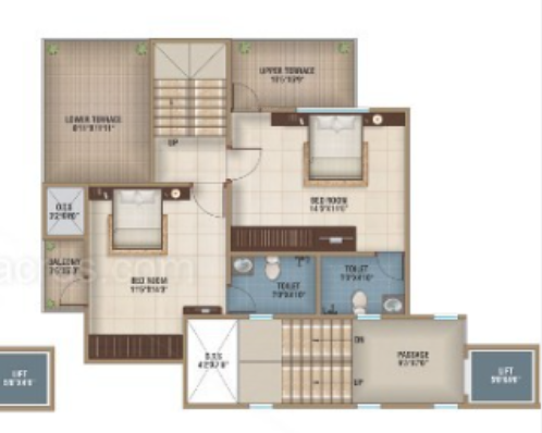 Upper Level Duplex Plan  ashtha Floor Plan Upper Level Duplex Plan