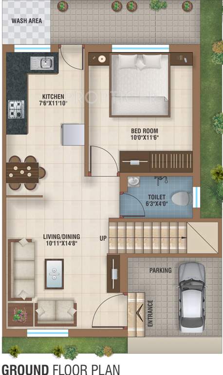 Ananta Ashtha Duplex (3BHK+3T (1,175 sq ft) 1175 sq ft)