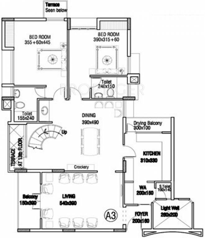Asset Anchorage (4BHK+5T (3,240 sq ft) + Study Room 3240 sq ft)