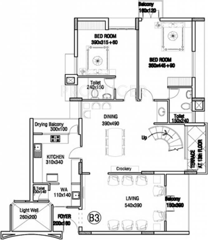 Asset Anchorage (4BHK+5T (3,360 sq ft) + Study Room 3360 sq ft)