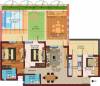 Cosmos Cascade Gardens (2BHK+2T (1,800 sq ft) + Study Room 1800 sq ft)