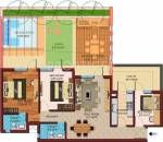 Cosmos Cascade Gardens (2BHK+2T (1,800 sq ft) + Study Room 1800 sq ft) Cosmos Cascade Gardens (2BHK+2T (1,800 sq ft) + Study Room 1800 sq ft)