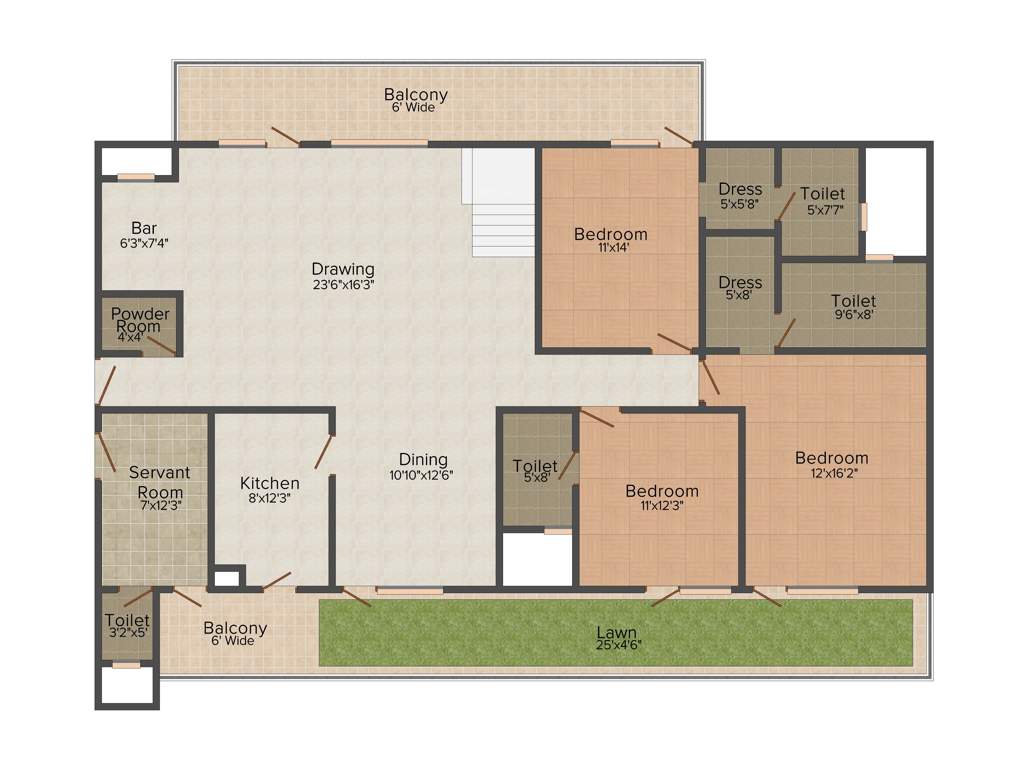 Cosmos Cascade Gardens (5BHK+6T (4,550 sq ft) + Servant Room 4550 sq ft)