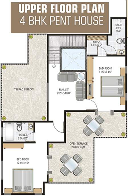 Ramesh Patel Builders Omkara Residency (4BHK+4T (2,128 sq ft) 2128 sq ft)