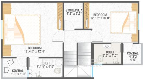 Shreeji Tirth 1 and 2 Duplex (3BHK+3T (1,534 sq ft) 1534 sq ft) Shreeji Tirth 1 and 2 Duplex (3BHK+3T (1,534 sq ft) 1534 sq ft)