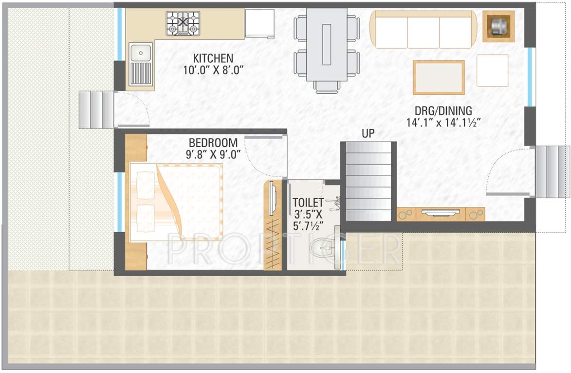 Shreeji Tirth 1 and 2 Duplex (3BHK+3T (1,600 sq ft) 1600 sq ft)