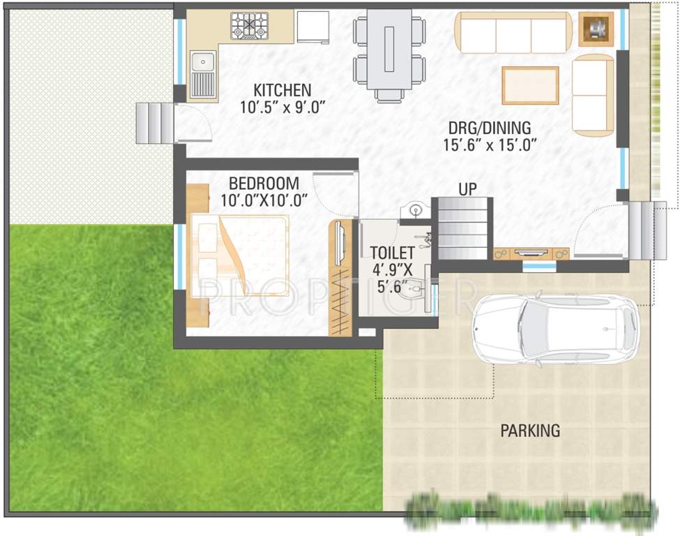 Shreeji Tirth 1 and 2 Duplex (3BHK+3T (1,610 sq ft) 1610 sq ft)