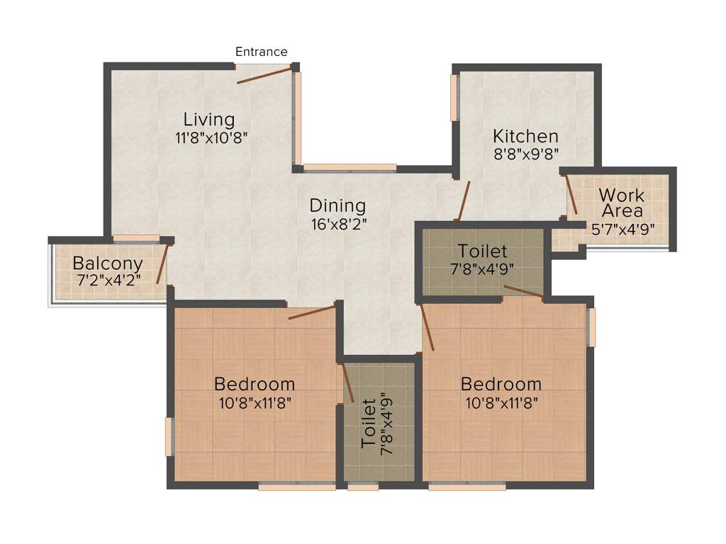 Asset Ocean Grove (2BHK+2T (1,071 sq ft) 1071 sq ft)