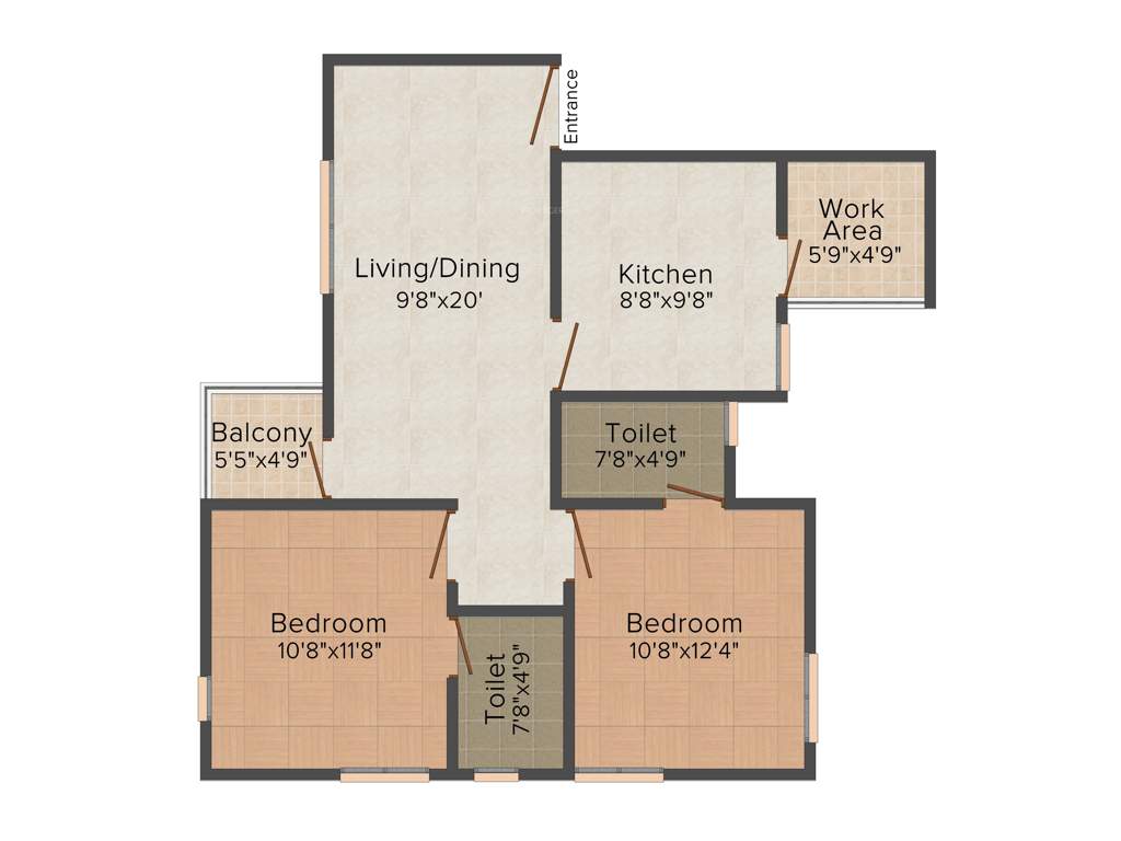 Asset Ocean Grove (2BHK+2T (1,028 sq ft) 1028 sq ft)