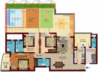 Cosmos Cascade Gardens (3BHK+3T (2,300 sq ft) + Servant Room 2300 sq ft)