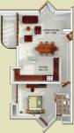 BCG Residency Towers Floor Plan (1BHK+1T (1,026 sq ft) 1026 sq ft)