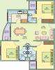 Dreams Habitat Greenscapes Floor Plan (3BHK+3T (1,236 sq ft) 1236 sq ft)