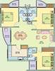 Dreams Habitat Greenscapes Floor Plan (3BHK+3T (1,261 sq ft) 1261 sq ft)