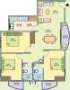 Dreams Habitat Greenscapes Floor Plan (3BHK+2T (1,340 sq ft) 1340 sq ft)