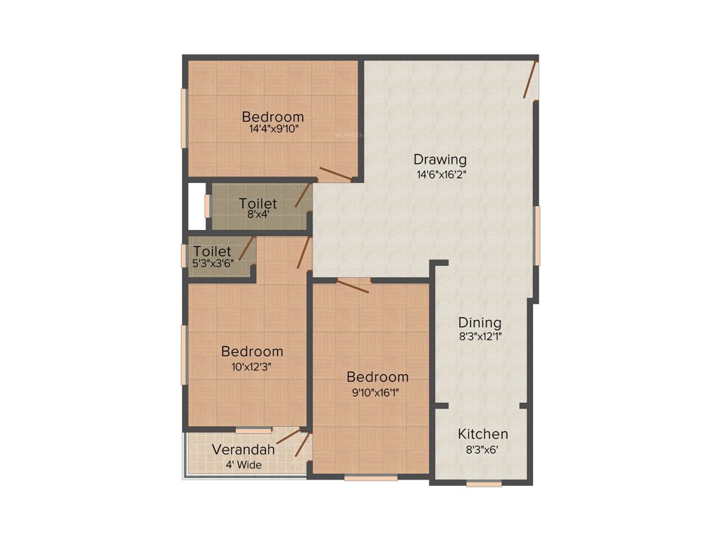 Bumba Damani Enclave (3BHK+3T (1,315 sq ft) 1315 sq ft)