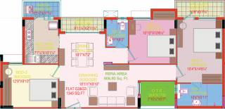GVSPL Green Crest (3BHK+3T (1,345 sq ft) 1345 sq ft) GVSPL Green Crest (3BHK+3T (1,345 sq ft) 1345 sq ft)