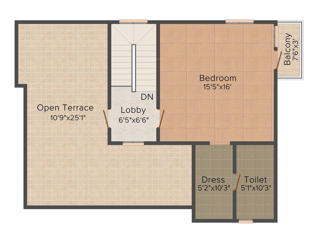 GVSPL County (4BHK+4T (2,585 sq ft) Servant Room 2585 sq ft)