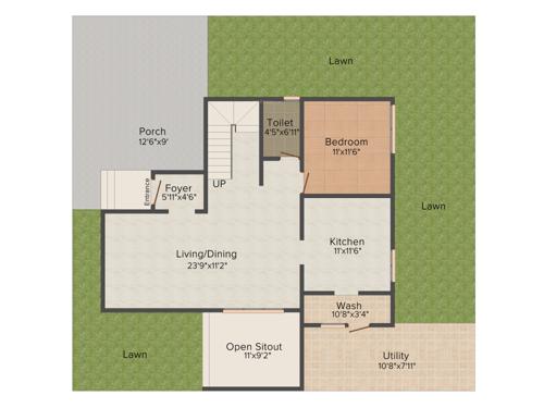 GVSPL County (4BHK+4T (2,585 sq ft) Servant Room 2585 sq ft) GVSPL County (4BHK+4T (2,585 sq ft) Servant Room 2585 sq ft)