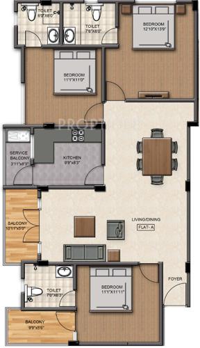 Sumanth Sreshta Canal Road (3BHK+3T (1,443 sq ft) 1443 sq ft)