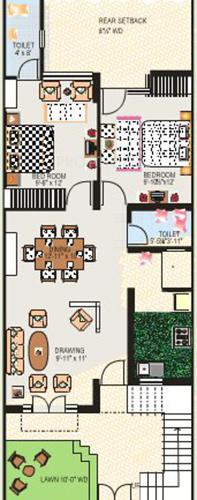 Alliance Nirmaan Limited South City (2BHK+2T (1,137 sq ft) 1137 sq ft)