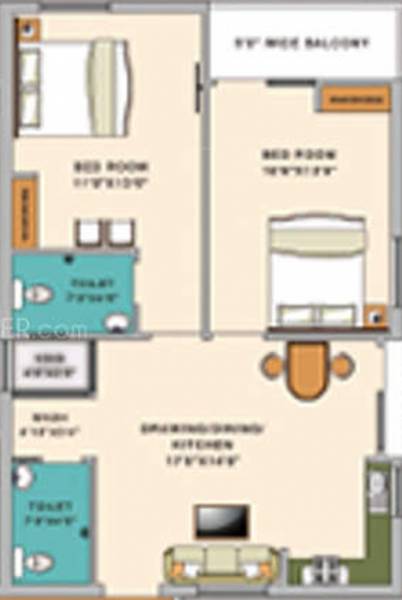 Adishakti Pratha (2BHK+2T (1,052 sq ft) 1052 sq ft) Adishakti Pratha (2BHK+2T (1,052 sq ft) 1052 sq ft)
