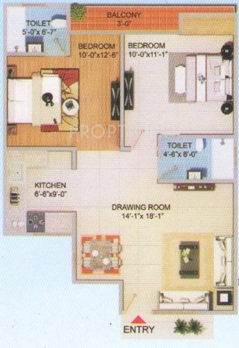 Sarthak Homes (2BHK+2T (1,000 sq ft) 1000 sq ft)