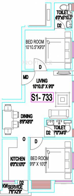 Mahaa Vignesh Senthur Home (2BHK+2T (733 sq ft) 733 sq ft) Mahaa Vignesh Senthur Home (2BHK+2T (733 sq ft) 733 sq ft)