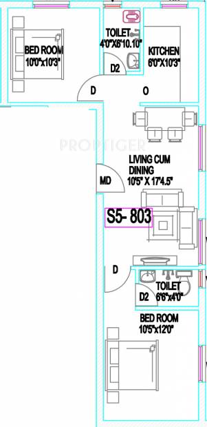 Mahaa Vignesh Senthur Home (2BHK+2T (803 sq ft) 803 sq ft)