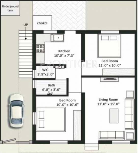 Dream Residency (2BHK+1T (750 sq ft) 750 sq ft)