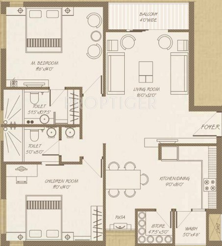 Prapti Group Solitude 1 (2BHK+2T (1,650 sq ft) + Pooja Room 1650 sq ft) Prapti Group Solitude 1 (2BHK+2T (1,650 sq ft) + Pooja Room 1650 sq ft)