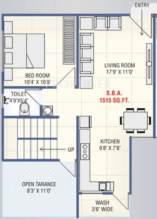 Jay Nisarg Greens (3BHK+3T (1,515 sq ft) 1515 sq ft)
